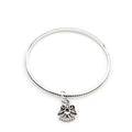Solitaire Angel Charm Bangle by Avera Group