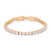 Avera 17.6 Ct Gold Plated Tennis Bracelet with Shimmering Round CZ