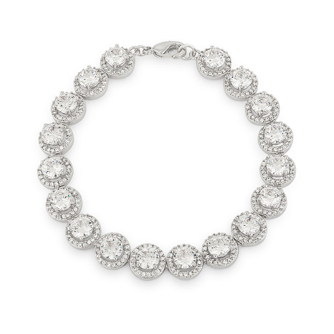 Elegant Halo Edition Classic Bracelet by Avera Group