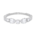 Elegant Pear and Round Cubic Zirconia Tennis Bracelet by Avera Group