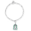 Christmas Tree 0.35ct CZ Holiday Charm Bracelet
