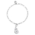 Snowman 0.2ct CZ Holiday Charm Bracelet by Avera Group