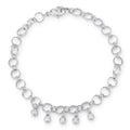 .55 Ct Stunning 8" Bracelet with CZ Charms by Avera Group