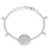 .5 Ct Bracelet with Interlocking Circles and CZ