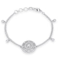 .5 Ct Bracelet with Interlocking Circles and CZ by Avera Group