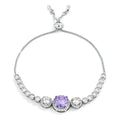 Graduated CZ Bolo Style Tennis Bracelet by Avera Group