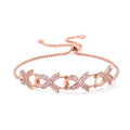 CZ Ribbon Bracelet by Avera Group