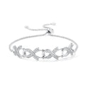 CZ Ribbon Bracelet by Avera Group