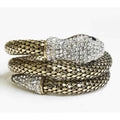 Exotic Designer Sultry Crystal Snake Bracelet by DailySale