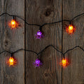 UltraLED Battery Operated Spider Cap Twinkle Light String, Purple and Orange by Vanessa Jane