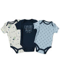 Chickpea Cutie Pie Baby Boys 3-PC. Printed Bodysuits Set, 3-6 Months by Vanessa Jane