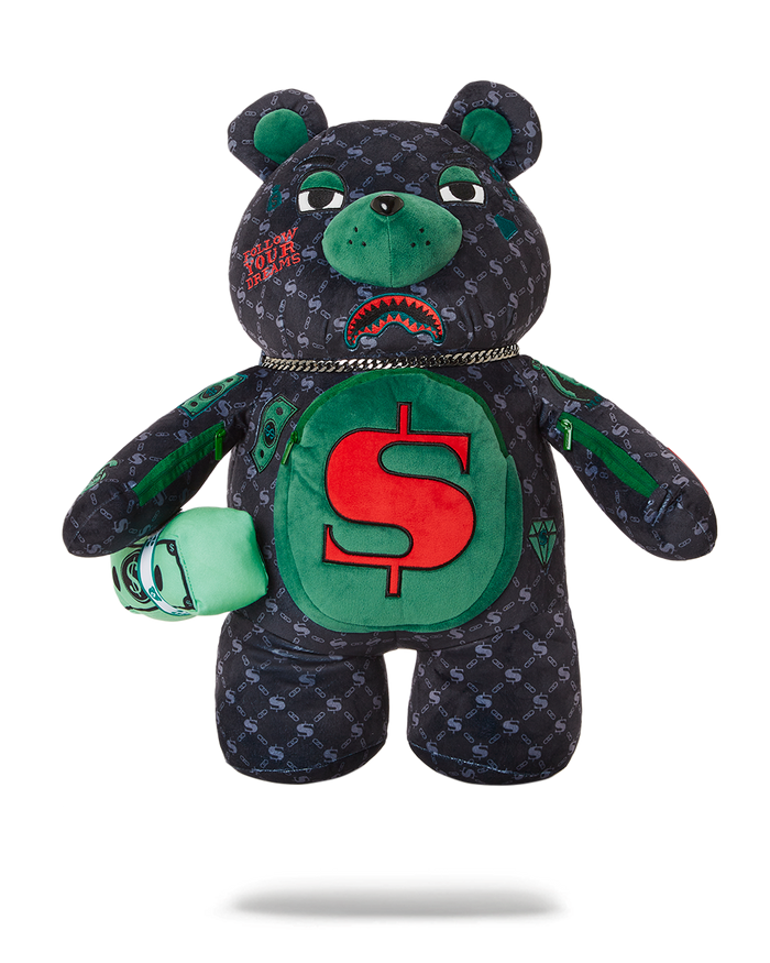Sprayground Deniro Moneybear Teddy Bear Backpack B4428 by I-Max Fashions