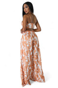 Two Piece Cropped Top & Wide Leg Pant Suit by The House of Stylez