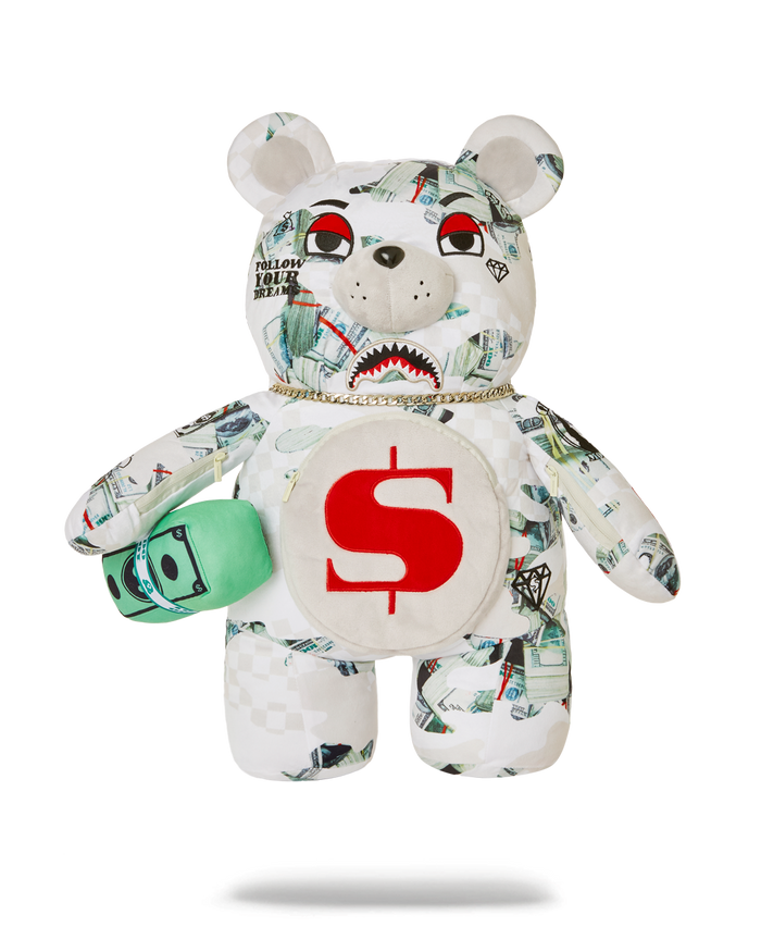 Sprayground Ferociou$ Moneybear Teddy Bear Backpack B4695 by I-Max Fashions