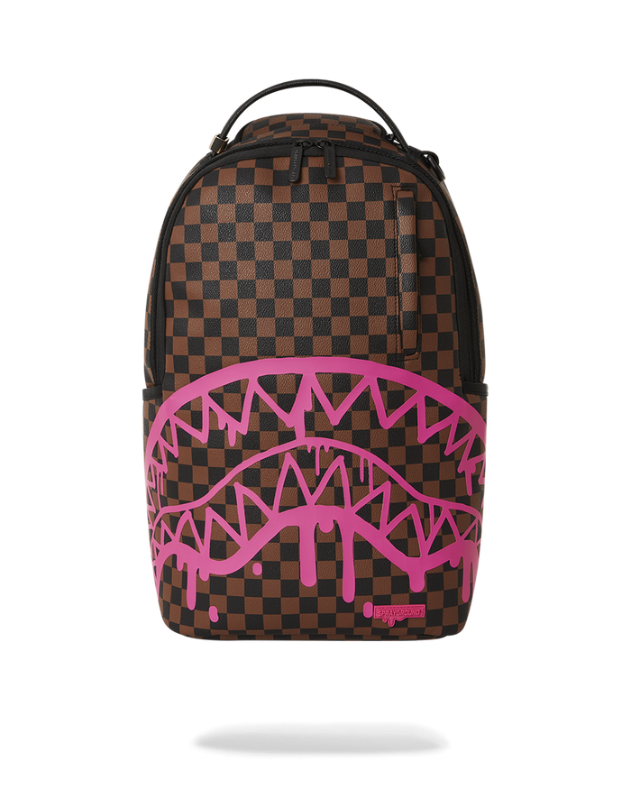 Sprayground Pink Drippin Backpack by I-Max Fashions