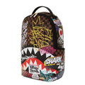 Sprayground Tagged Up Sharks In Paris DLXSV Backpack B5119 by I-Max Fashions