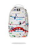 Sprayground Glitch White Check DLXVV Backpac B5465 by I-Max Fashions