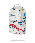 Sprayground Glitch White Check DLXVV Backpac B5465 by I-Max Fashions