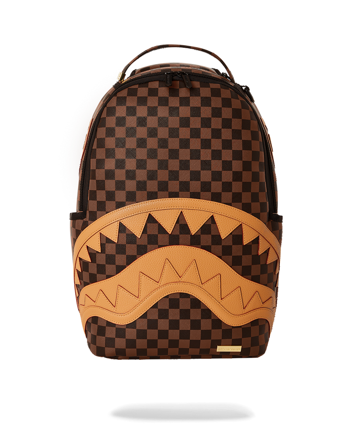 Sprayground Henny Sharks In Paris Brown Backpack B5639 by I-Max Fashions
