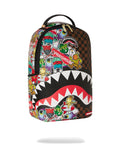 Sprayground Sharks In Stickers DLXSV Backpack B5798 by I-Max Fashions