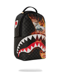 Sprayground Shark Fire Check DLXSV Backpack B6358 by I-Max Fashions