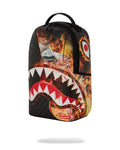Sprayground Shark Fire Check DLXSV Backpack B6358 by I-Max Fashions