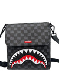 Sprayground Drip Check Shark Messenger Sling B6572 by I-Max Fashions