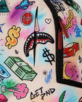 Sprayground Doodle Character Backpack B6636 by I-Max Fashions
