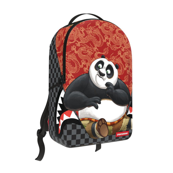 Sprayground Kung Fu Panda Curtain Sitting Backpack B6695 by I-Max Fashions