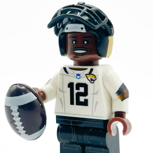 #12 WR/CB Jax Football Player Minifig made using LEGO parts - B3 Customs by B3 Customs