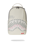 Sprayground Cream Check Shark Central DLXSV Backpack B7420 by I-Max Fashions