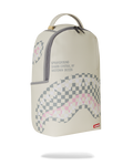 Sprayground Cream Check Shark Central DLXSV Backpack B7420 by I-Max Fashions