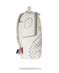 Sprayground Cream Check Shark Central DLXSV Backpack B7420 by I-Max Fashions