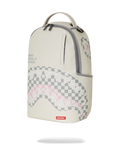 Sprayground Cream Check Shark Central DLXSV Backpack B7420 by I-Max Fashions