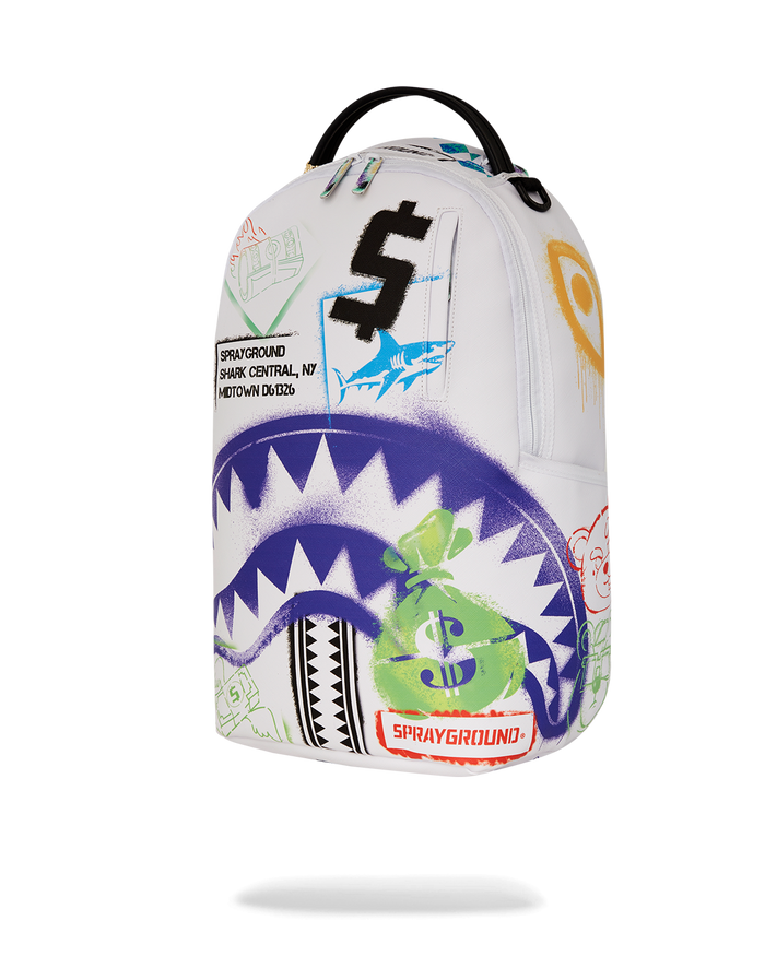 Sprayground Shark Central Cut Out For Greatness DLXSV Backpack B7619 by I-Max Fashions