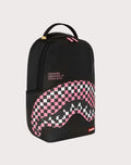 Sprayground Shark Central Breakup Check Sorbet Grey Backpack B7635 by I-Max Fashions