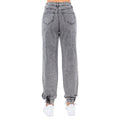 Acid Wash Denim Multi Pocket Joggers- RJJ8485 by The House of Stylez