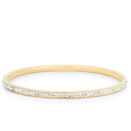 Simple Finish Crystal Bangle by Avera Group