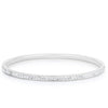 Simple Plated Finish Crystal Bangle