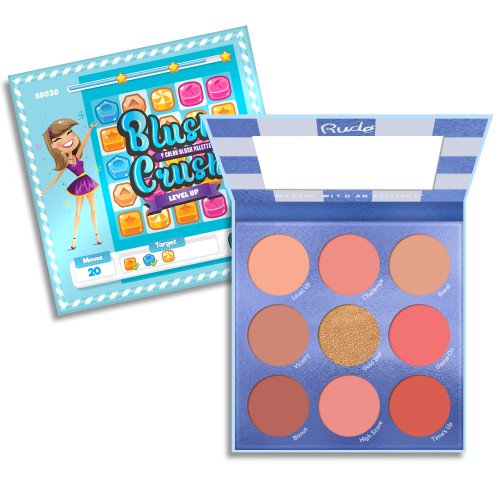 RUDE Blush Crush 9 Color Blush Palette - Level Up by Avera Group