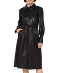 Gracia Puff Sleeve Trench Coat, Size Small by Vanessa Jane