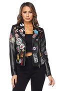 Patches Motorcycle Jacket by The House of Stylez