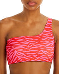 Peixoto Theo Asymmetric Printed Bikini Top by Vanessa Jane