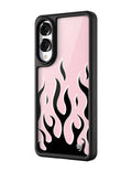 Flames | Pink & Black Samsung Galaxy Case by Wildflower Cases