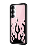 Flames | Pink & Black Samsung Galaxy Case by Wildflower Cases