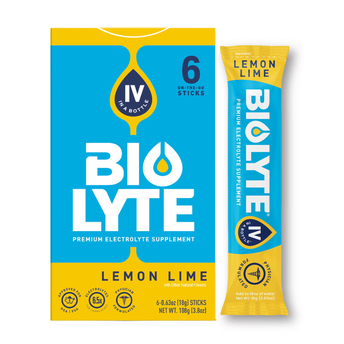 BIOLYTE On-The-Go Electrolyte Powder Sticks, Citrus Flavor (6 Count) by Pasteur Pharmacy