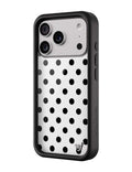 Polka Dot | White and Black iPhone Case by Wildflower Cases