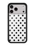 Polka Dot | White and Black iPhone Case by Wildflower Cases