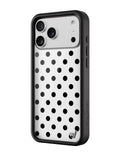 Polka Dot | White and Black iPhone Case by Wildflower Cases