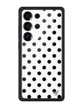 Polka Dot | White and Black Samsung Galaxy Case by Wildflower Cases